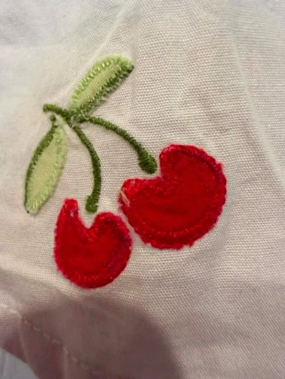 Gymboree NWT Good Old Days White Woven Top Blouse Embroidered Cherries 0–3 mos